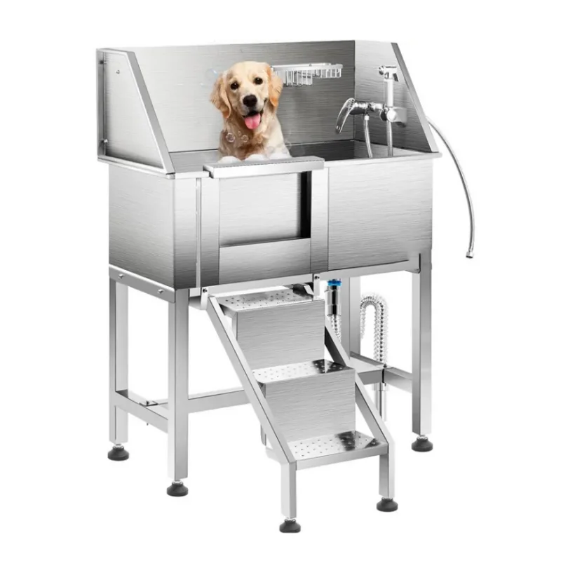

Promotion Price High Quality Dog Grooming Tub Stainless Steel Pet Dog Bathtub New Style Tub Spa Bath Shower Tub for Dogs Cats