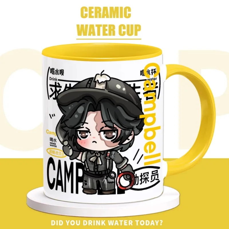 

Anime Identity Ⅴ Game Cos Prospector Norton Campbell 2025 New Cartoon Print 330ml Ceramic Mug Water Cup Gift