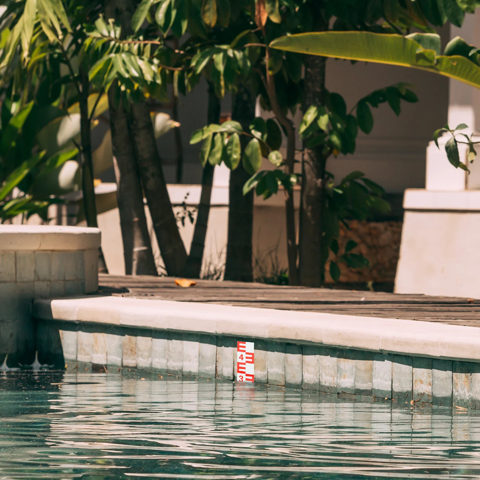 

2pcs Water Level Sticker 8x50cm Aluminum Scale Pond Pool Measuring Instrument Gauge Waterproof AntiFading SelfAdhesive