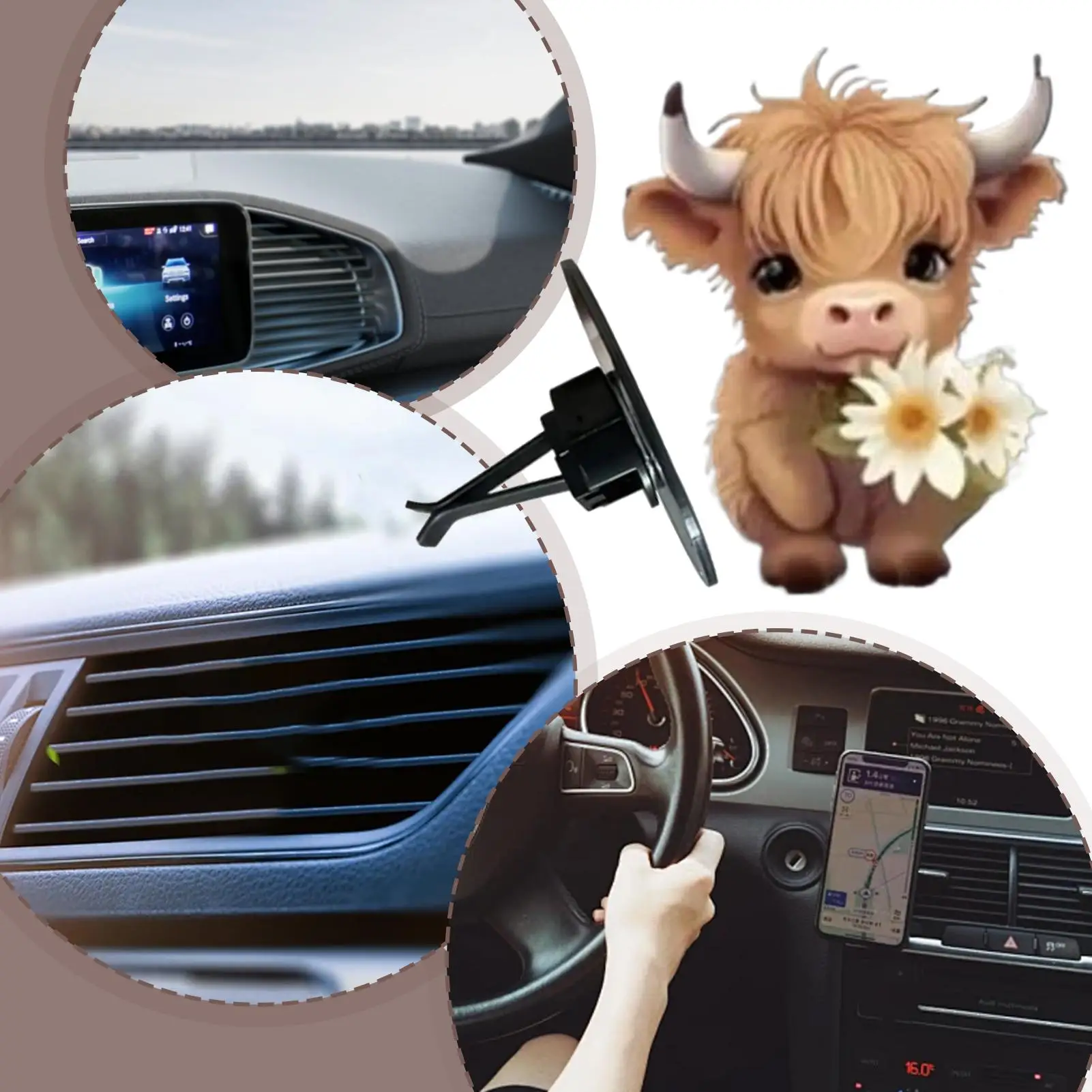 Car Air Freshener Vent Clips Car Aromatherapy Diffuser Vent Clip 2D Odor Eliminator Perfume Aromatherapy Diffuser for Automotive