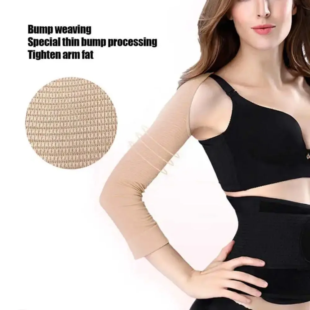 360° Massage Women Upper Arm Shaper Compression Sleeves Humpback Posture Corrector Tops Weight Loss Shoulders Back Shapewear New