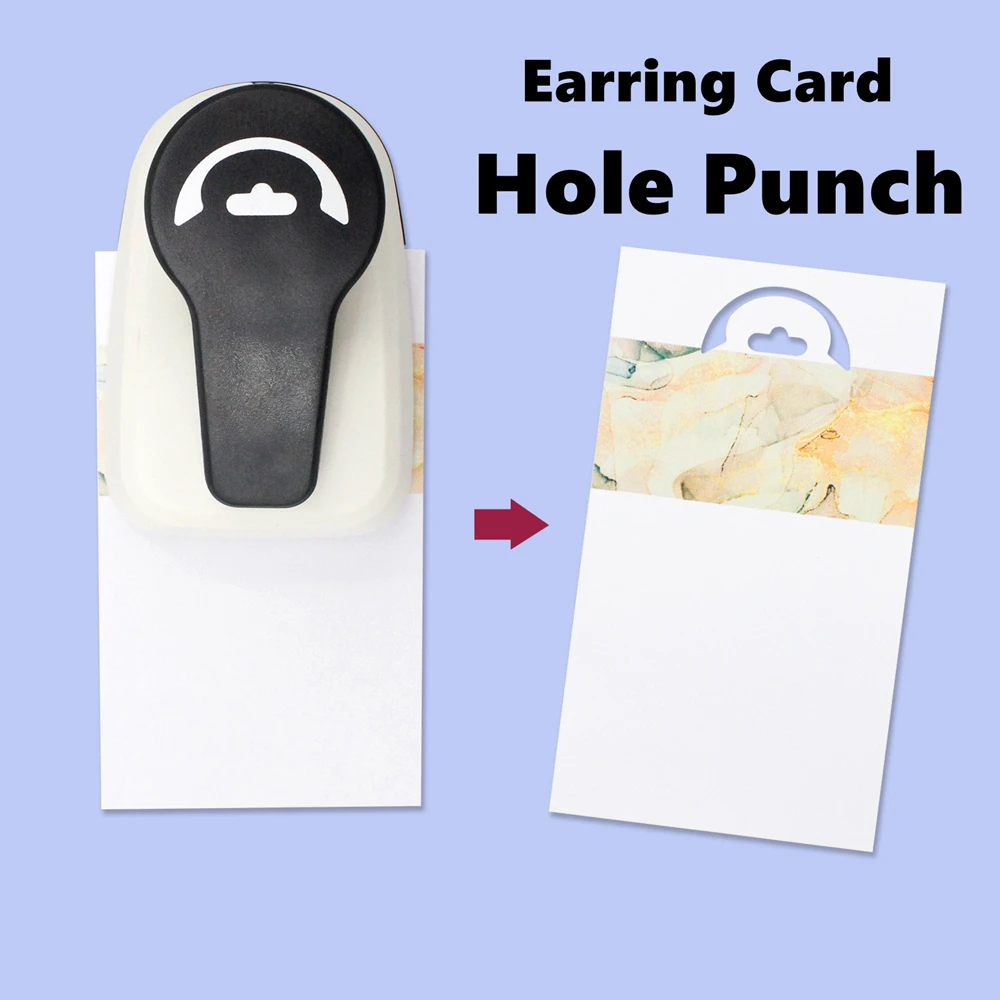 

2025 New Sturdy Earring Card Hole Punch Portable Punch Perforator Metal Scrapbook Punching DIY Punching Machine