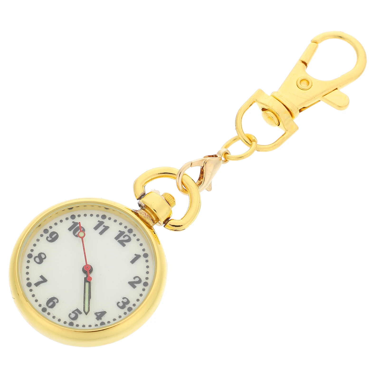 

Night Glow Pocket Watch Nurse Hanging Buckle Design Clip on Large Dial Chest Watch Luminous Keychain