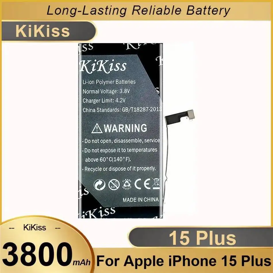 

Mobile Phone Battery For Apple Iphone 15 Plus 3800Mah High-Efficiency