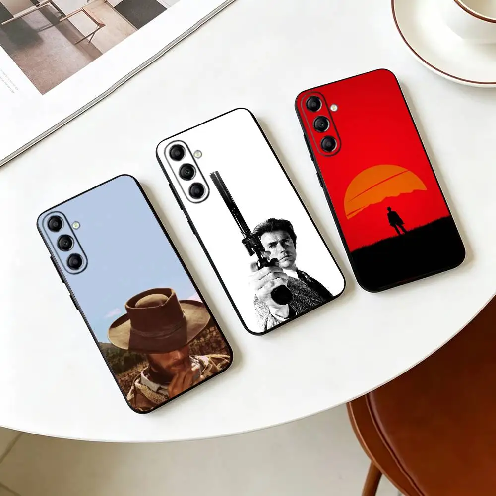Clint Eastwood Graphic  Phone Case For Samsung Galaxy A73,A72,A71,A70,A53,A52,A51,Soft Silicone Black Cover