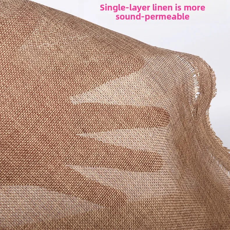 VYOPBC 2PCS Single Layer Vintage Linen Speaker Grille Cloth Sound Permeable Fabric