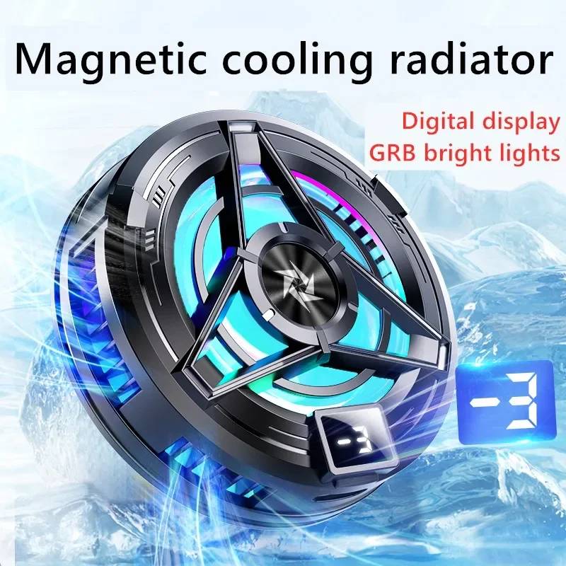 New magnetic mobile radiator with digital display for flat plate cooler mobile cooling fan General   - mobile