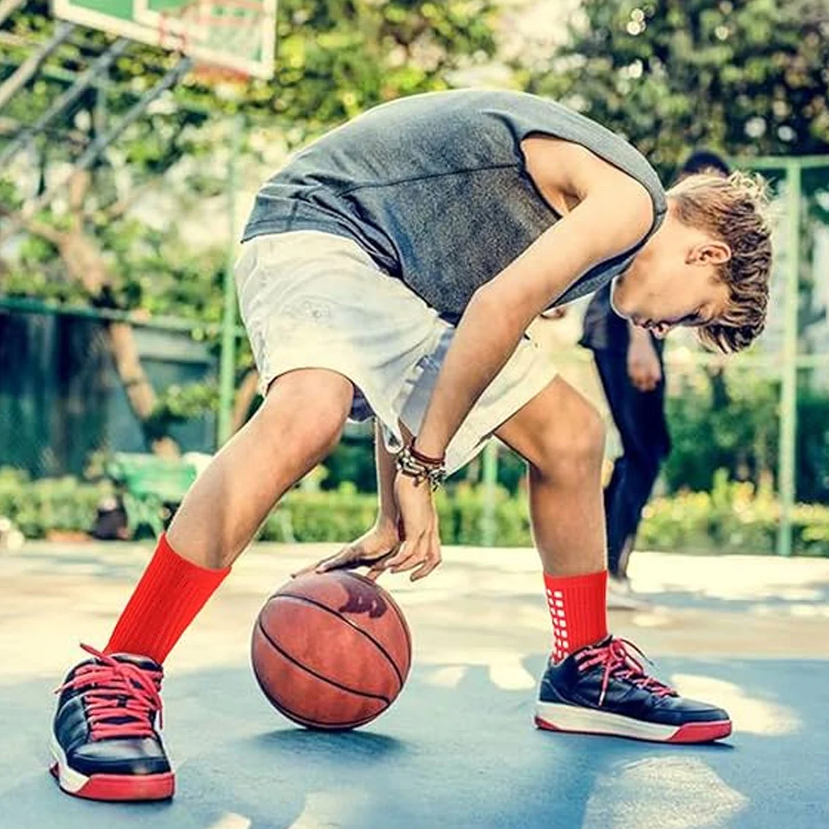 Calzini da calcio per bambini, uomini e donne, calzini antiscivolo, calzini sportivi che assorbono il sudore, calzini da allenamento adesivi 33-39