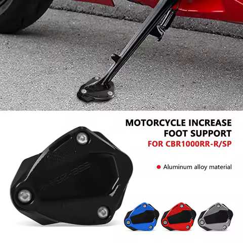 For CBR1000RRR SP CBR 1000 CBR1000 RR-R Fireblade 2020-2025 2024 2023 2022 Side Stand Enlarger Kickstand Enlarge Plate Pad