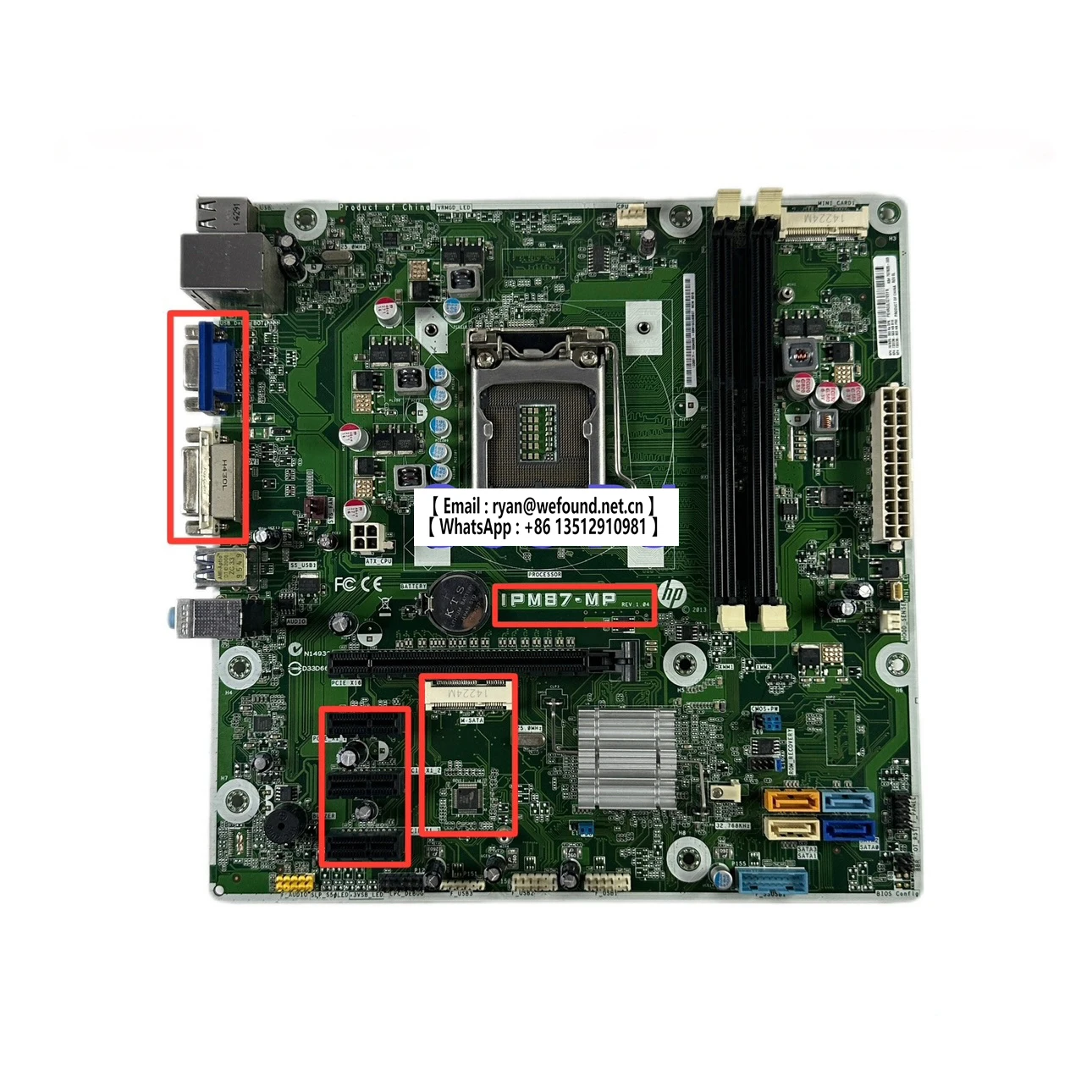 IPM87-MP for HP Desktop PC Motherboard 707825-002 003 732239 DVI+VGA