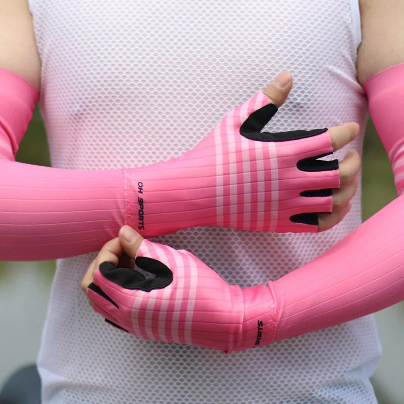 Fahrradhandschuhe Halbfinger Sommerstil Fahrrad Kurze Fingerhandschuhe Atmungsaktiv Angeln Fitness Outdoor Kann sowohl Männer als auch Frauen
