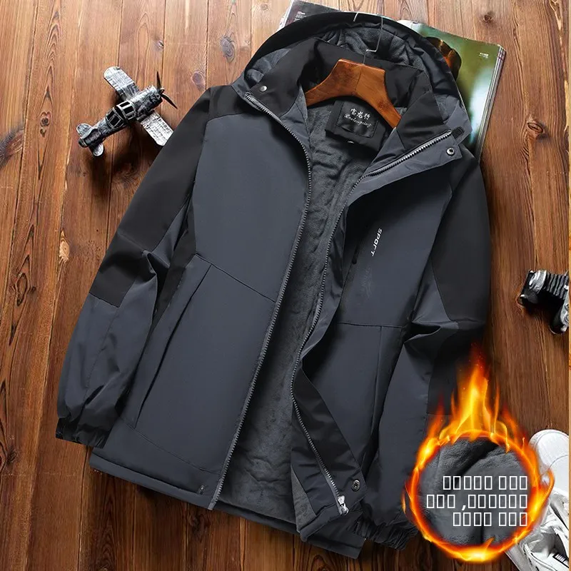 

Thiened Fce Winter Jaet Men's Women's Outdoor Windproof Waterproof Warm Casual Workwear Coat for Couples in Cold Weather