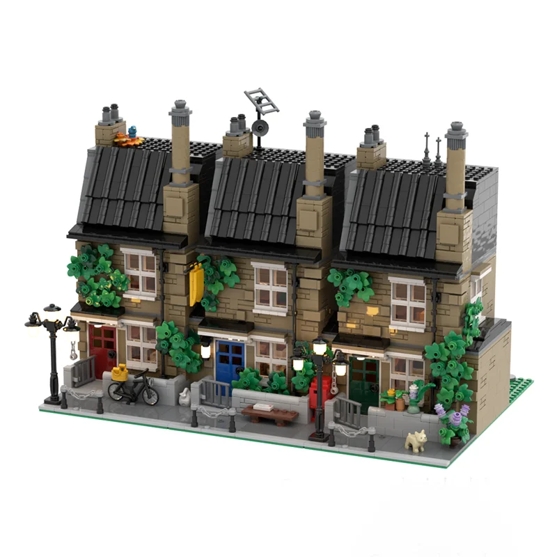 12468 шт. MOC Британская модульная коллекция, модульная модель, строительные игрушки, блоки, сборка, идея «сделай сам», кирпич, рождественские подарки на день рождения
