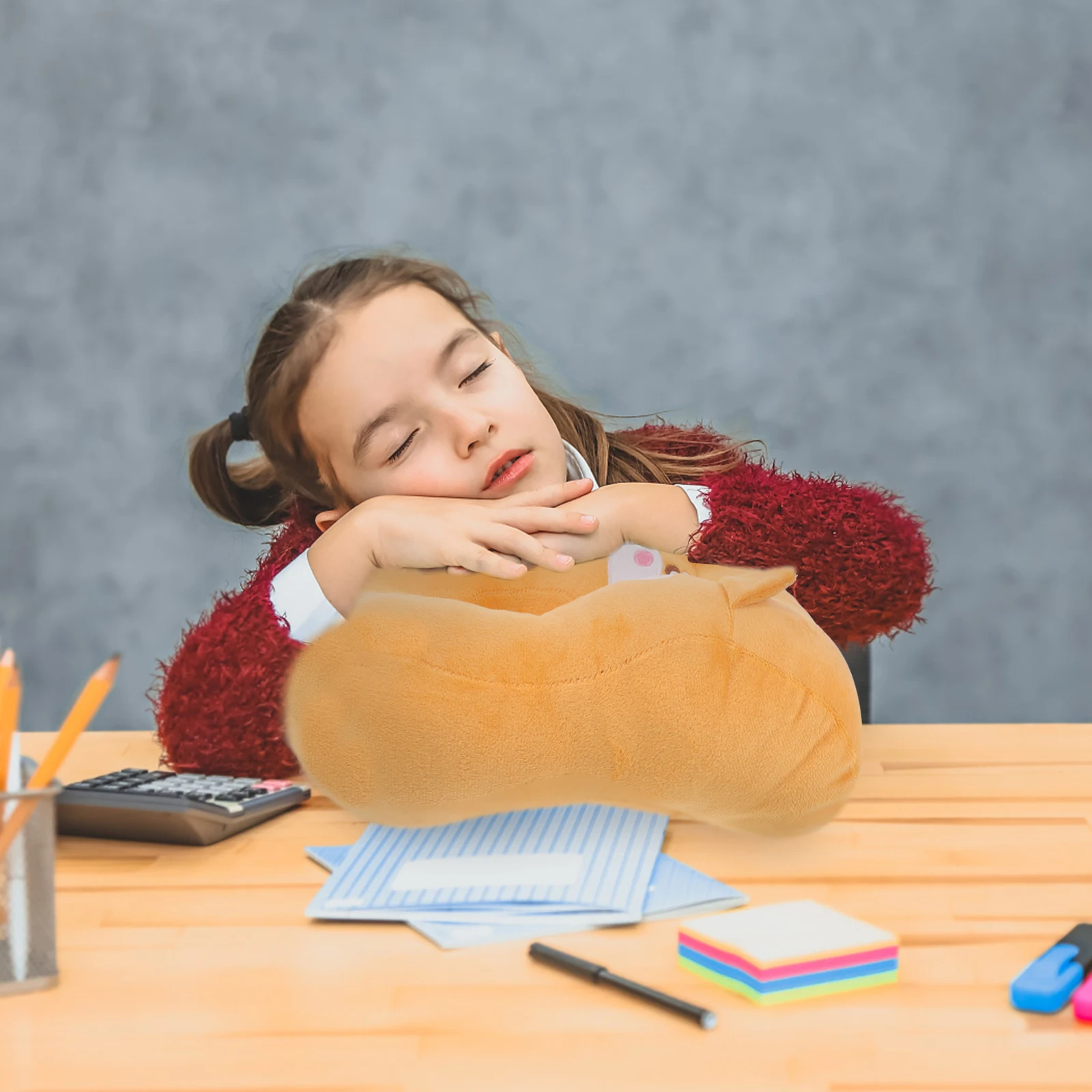 

Comfortable Desktop Nap Pillow Soft Face Down Cushion for Office Desk Ergonomic Support for Better Sleep Quality