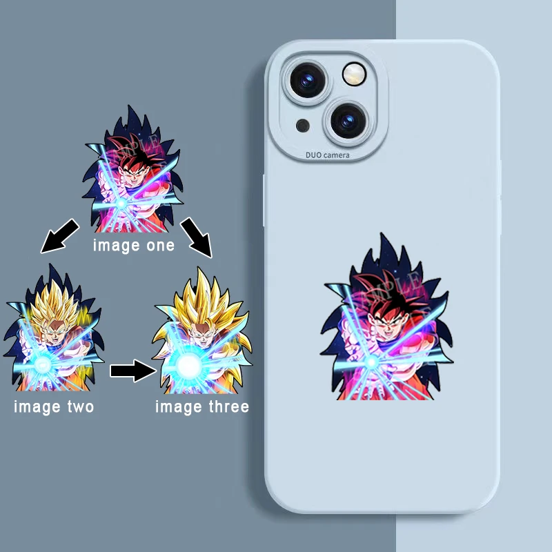 1 Piece Anime Naruto Dragon Ball Z Goku/Vegeta Magic Motion Small Stickers Waterproof Decals for Phone,cup,laptop Etcs Toy Gifts