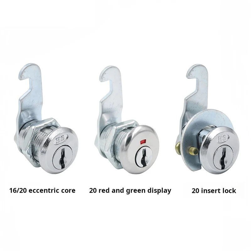 1PCS File Cabinet Lock with Display Iron Cabinet Drawer Cam Lock Employee Locker Door Lock Office Furniture Hardware Accessories
