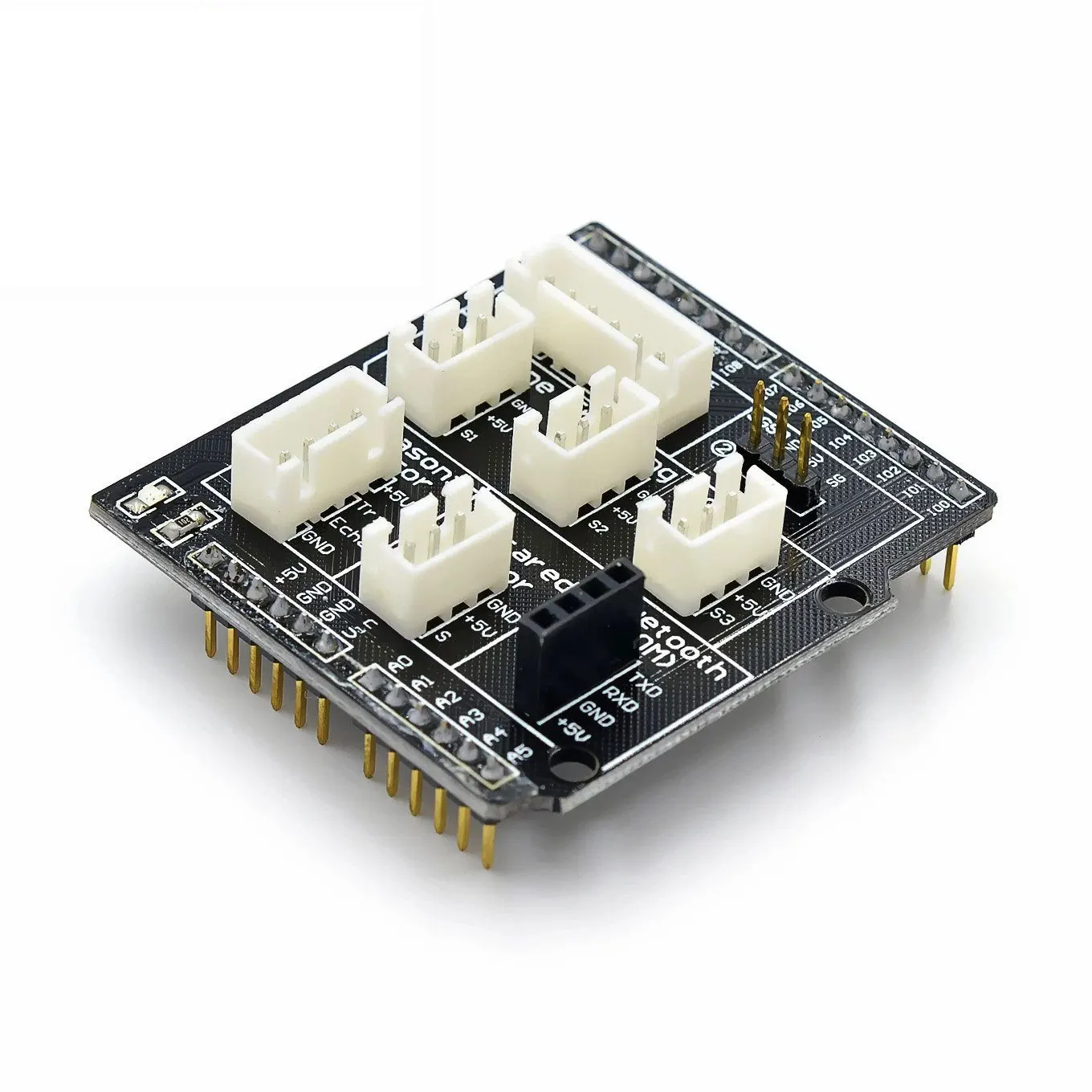 Maker Project UNO R3 Sensor Shield V5.0 Expansion Board Black Electronic Building Blocks