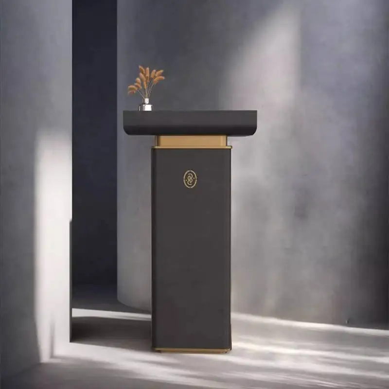 

Restaurant Black Reception Desks Beauty Salon Hotel Design Reception Desks Classic Commericial Biurko Do Recepcji Furniture