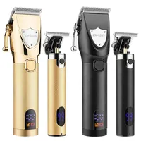 All Metal Body Low Noise Electric Hair Clipper Resuxi  LM-2033 Cordless Professional Trimmer  2 in 1 Set with Travel Bag for Men