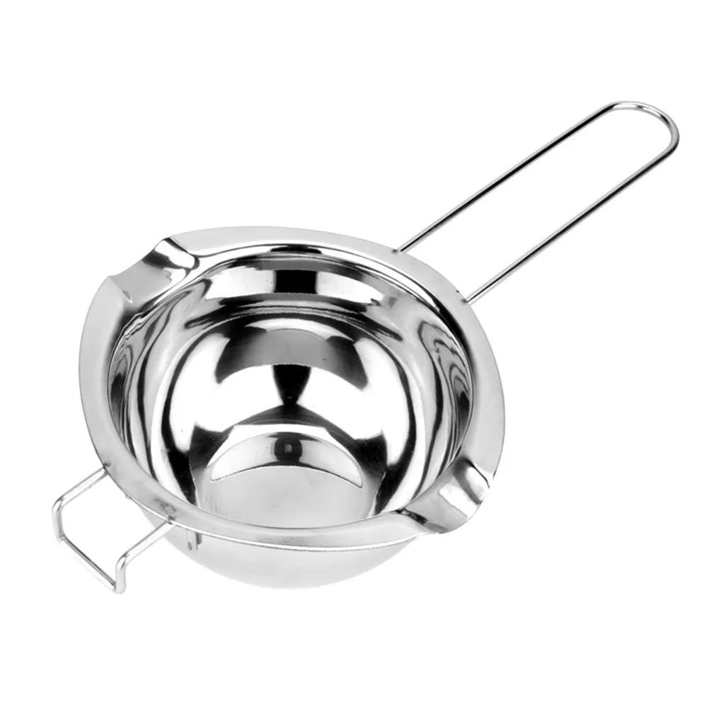 Double Boiler Chocolate Melting Pot 304 Stainless Steel 14Cm Diameter Front Hook Pour Spouts Melting Butter Cheese Caramel