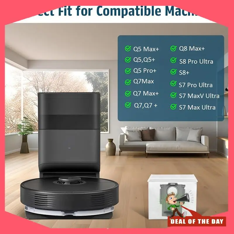 24-Hour Delivery Dust Bags For Roborock Q5+ , Q5 Pro+ , Q5 Duoroller+ , Q5 Max+ Plus, Q7+ , Q7 Max+ , Q8 Max+ , S8 Pro Ultra, Q1