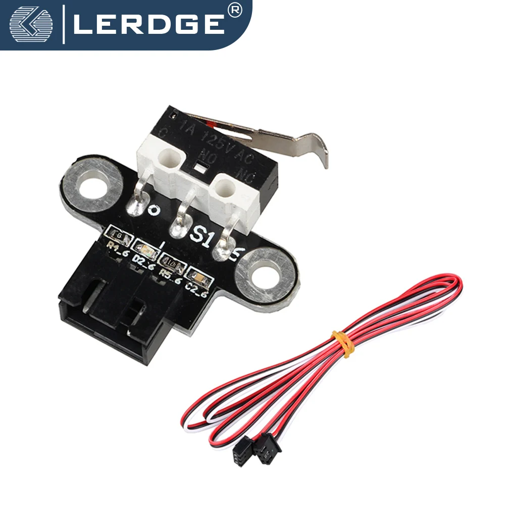 LERDGE Z Endstop Kabel Limit Mikroschalter Zubehör Modul Horizontal Typ 3D Drucker Teile Für Reprap Ramps1.4 DIY 1M