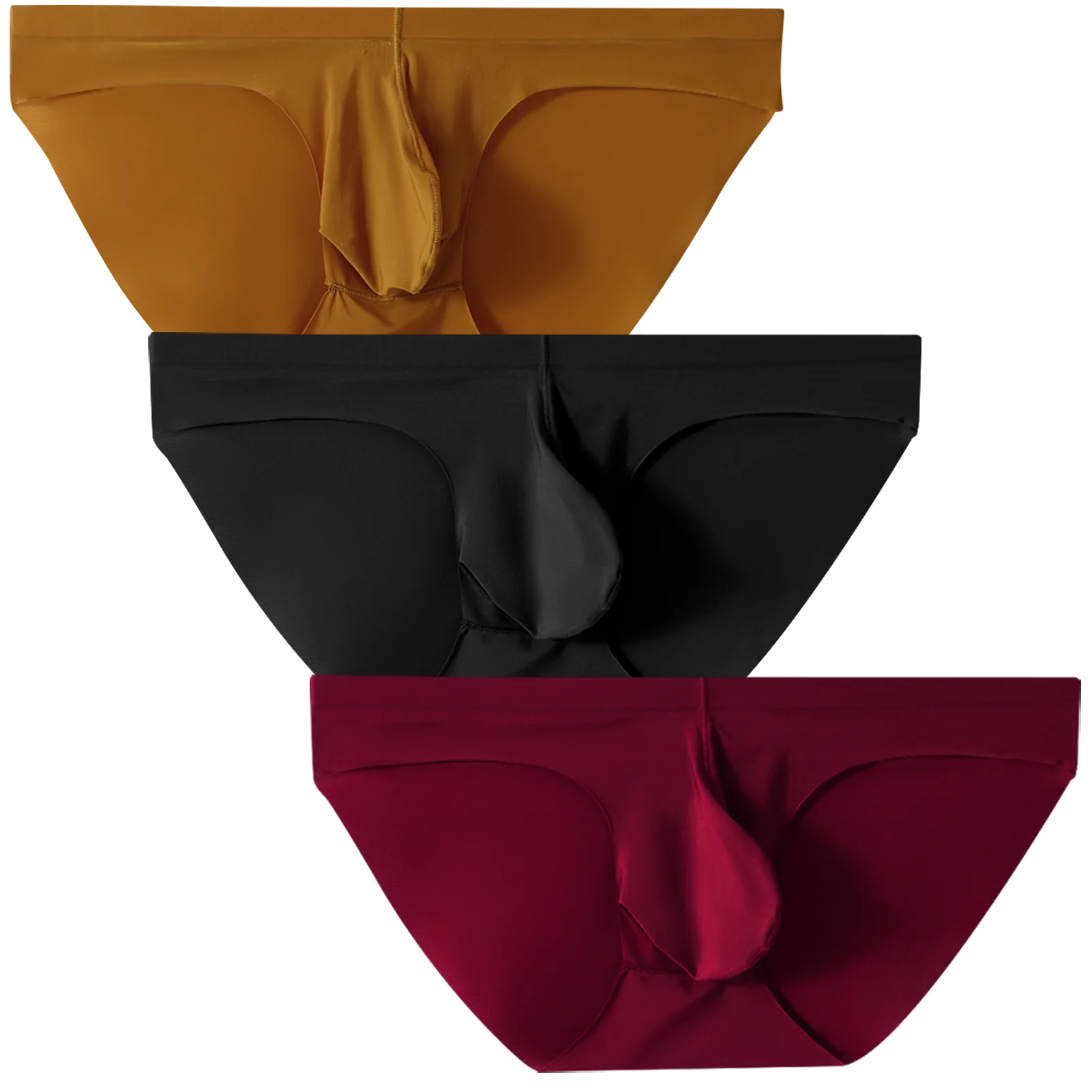 3 PCS Pouchsexy Underwear for men panties Thin Breathable U pouch for mens trunks sexy for men pack elephant nose sexy