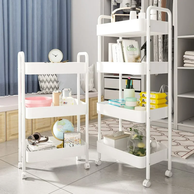 

Small Cart Storage Rack Kitchen Bedroom 3 Layers Snacks Mobile Cart Bathroom Storage Rack Kitchen Islands Trolleys Rolling Cart