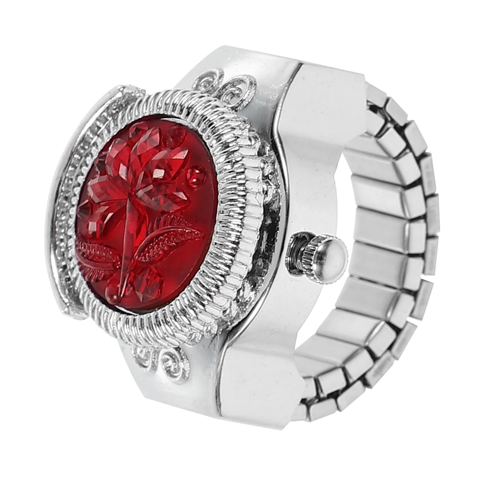 

Zinc Alloy Quartz Watch for Women Fashion Ring Watches Unique Mini Jewelry Decorative Wrist Timepiece Clear Display Non Rust