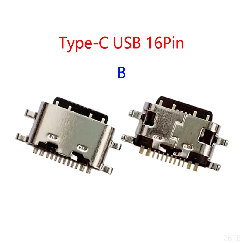 10PCS/Lot Type-C 16Pin USB Charging Dock Charge Port Socket Jack Plug Connector image 3