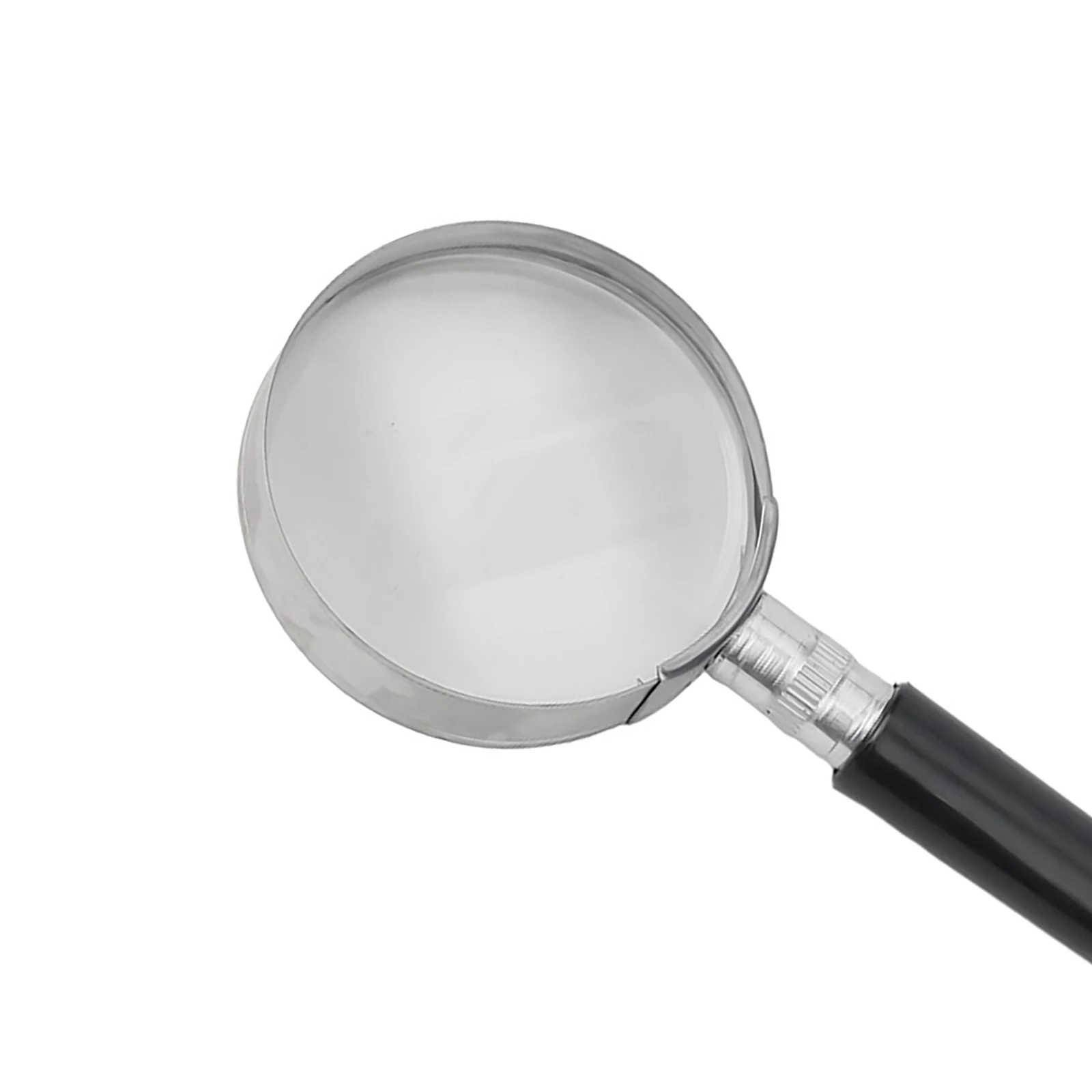 

Handheld Magnifying Glass with Metal Frame 50mm for For reading Newspapers and Antiques Lightweight and Portable Design