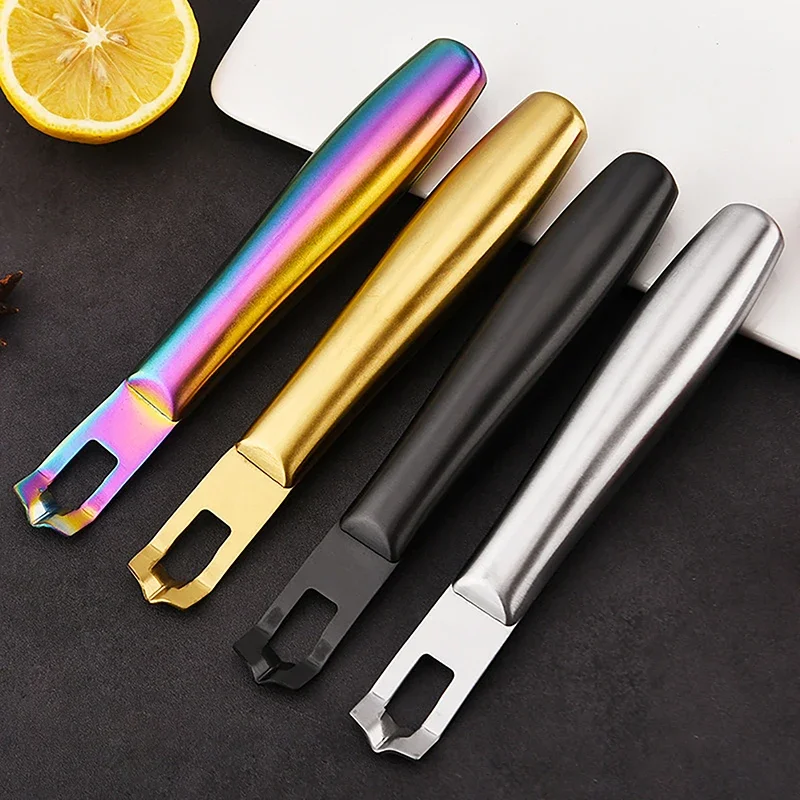 

Lemon Peeler Stainless Steel Lemon Zester Grater Lime Orange Citrus Fruit Grater Peeling Knife Kitchen Tools Accessories Peeler