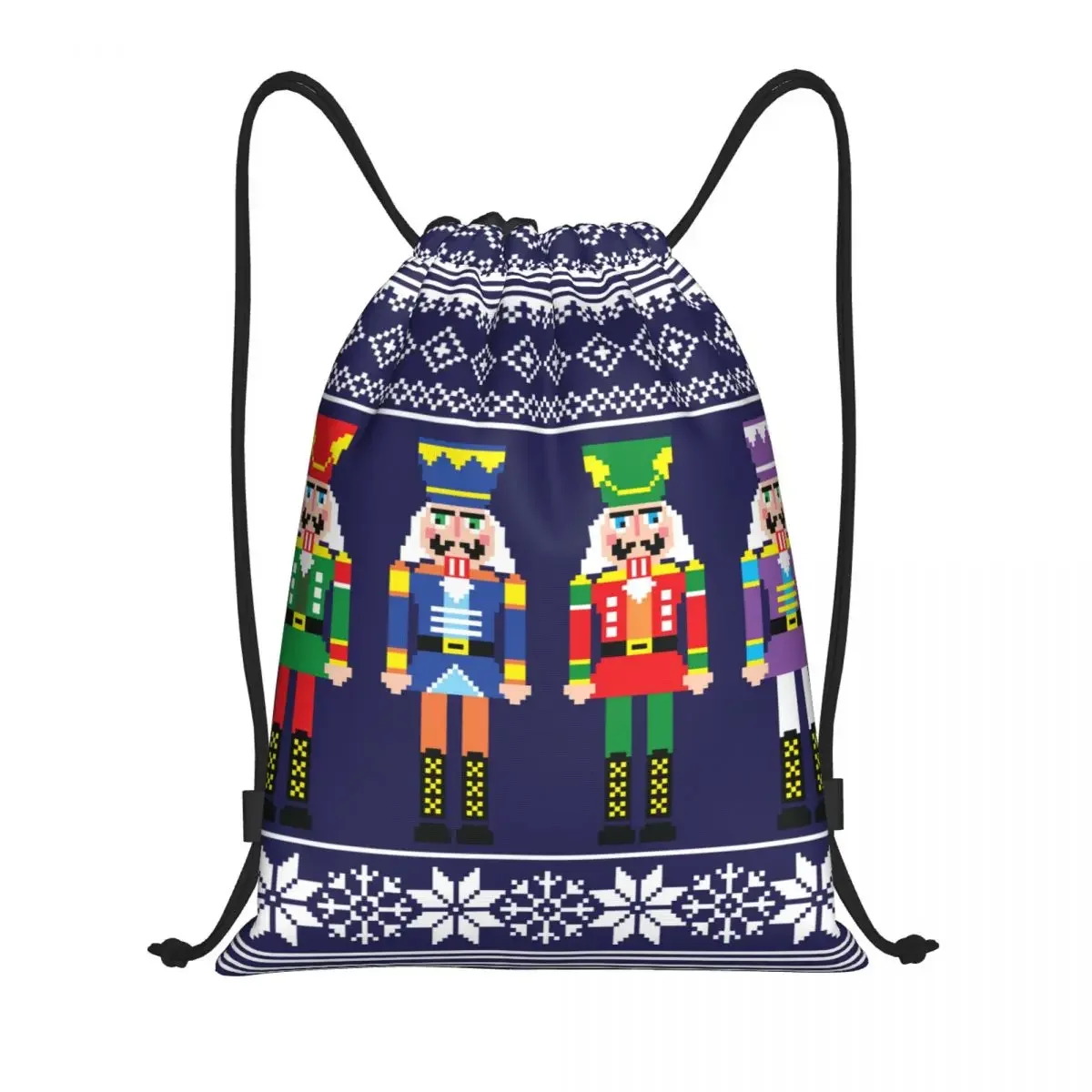 Bolsas con cordón de Cascanueces personalizadas para hombres y mujeres, mochilas de Yoga de compras, Cascanueces de Navidad, juguete, soldado, deportes, gimnasio, Sackpack