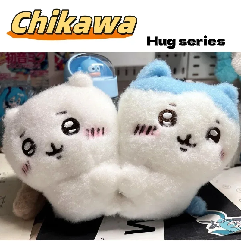 

Cartoon Chiikawa Hachiware Furry Hug Series Anime Kawaii Plush Doll Sofa Bedroom Pillow Bear Ornament Decoration Girl Heart Gift