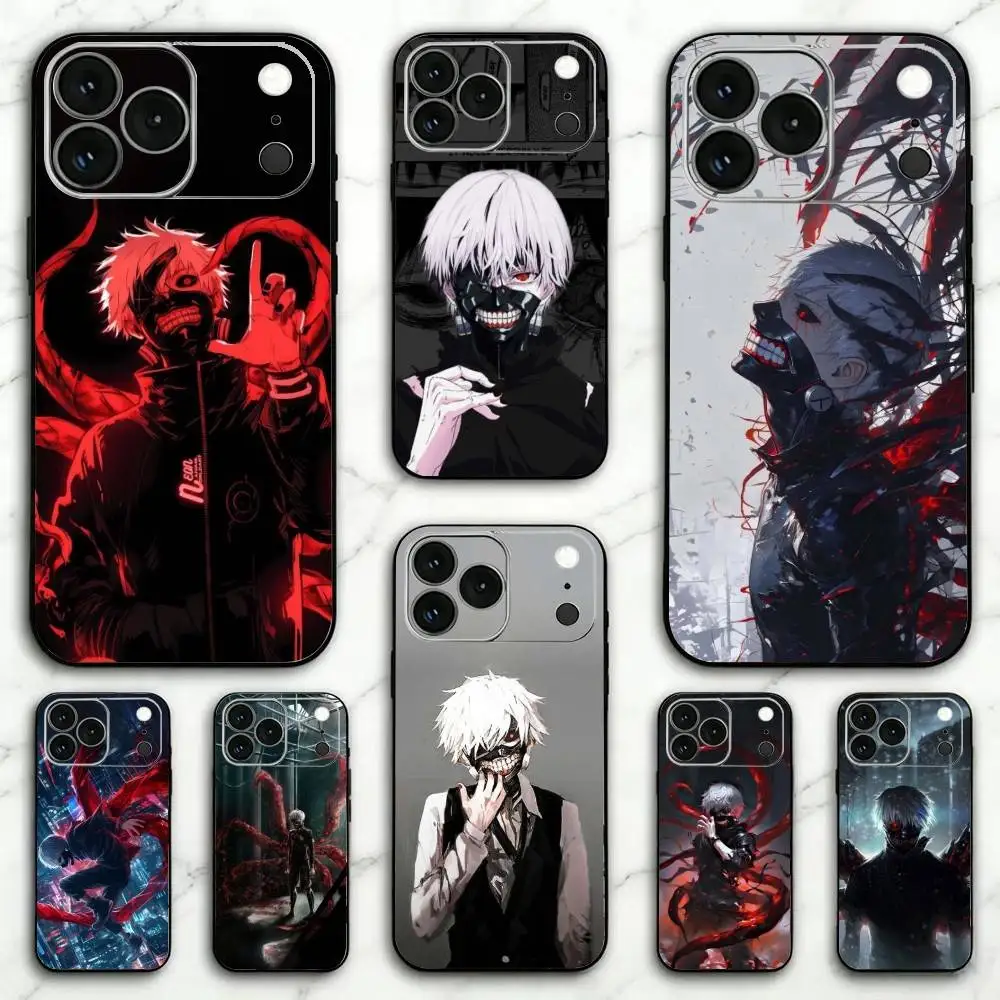 

Tokyo Ghoul Kaneki Ken Anime Phone Case For iPhone 17, 16,15,14,13,12,11 Plus,Pro Max, Others Soft Black Cover