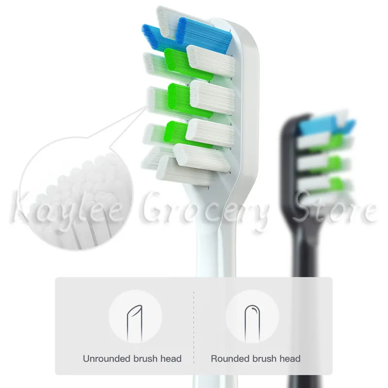 12PCS SOOCAS X1/X3/X3U/X5/D3 Replacement Toothbrush Heads Clean Tooth Brush Heads Sonic Electric Toothbrush Soft Bristle Nozzles