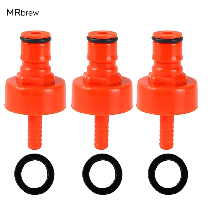 3Pcs/Lot Homebrew Carbonation Cap Plastic PET Bottle Carbonation Caps With Gasket For Carbonated Beer,Soda Water DIY