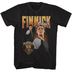 Camiseta negra pequeña de manga larga o corta para hombre, camisa con foto de Finnick Odair Duo