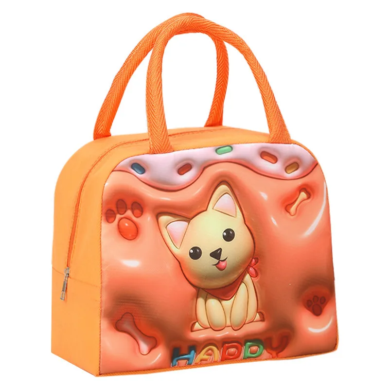 Bolsa de almuerzo Bolsa de almuerzo con aislamiento de mano para mujeres y niños Comida de transporte Bolsa Bento de dibujos animados lindo Bolsas de mano Bolsa Termica 