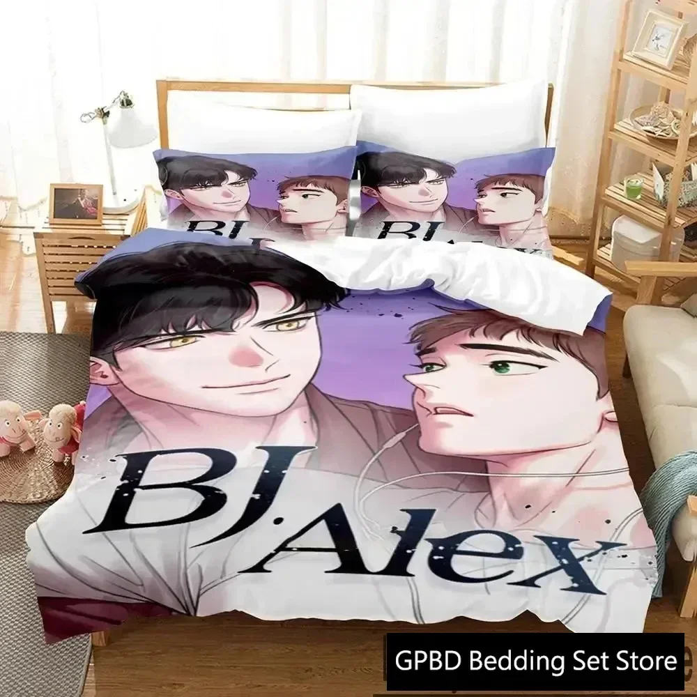 

3D Print Anime Bj Alex Bedding Set Duvet Cover Bed Set Quilt Cover Pillowcase Comforter king Queen Size Boys Adult Bedding Set