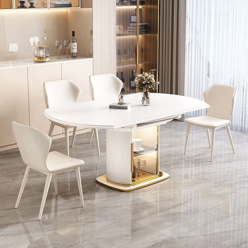 Kitchen Dining Table Chairs Small Tables For Restaurants Extendable Work Round Room Tavoli Da Pranzo Sets Folding Console