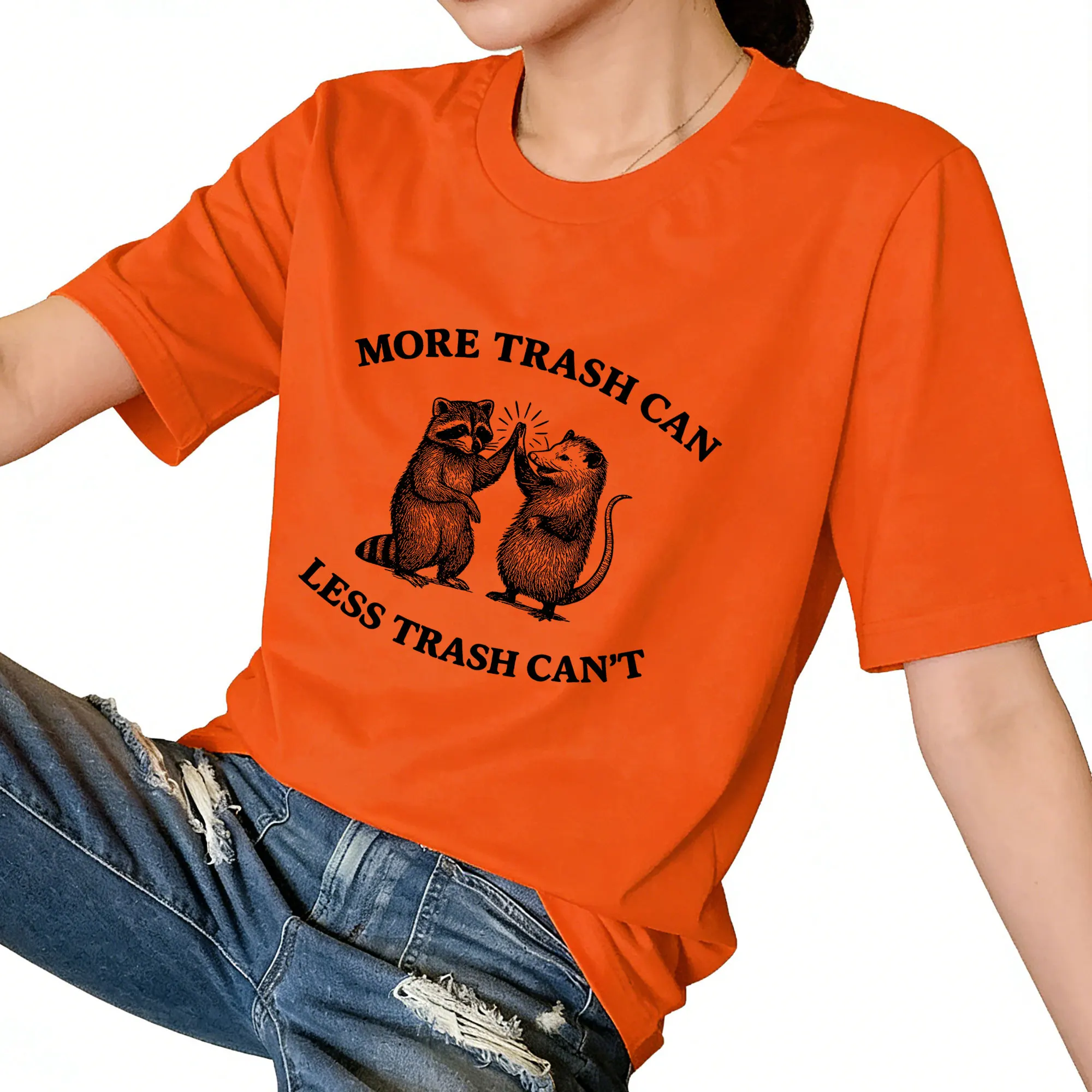Cute Karton Print Funny Women Summer Shirt Funny Saying Shirt Inspiration Tee Mental Health Tshirt Gift for Her