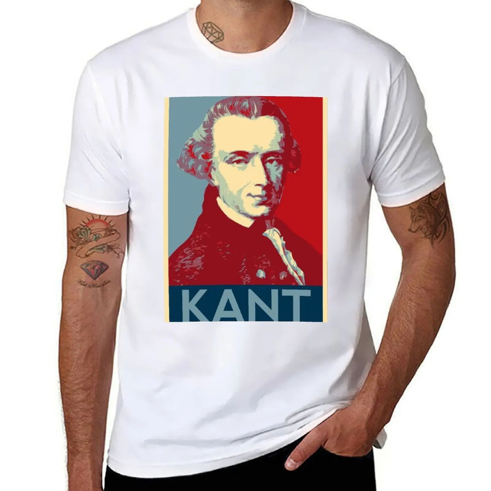 Immanuel Kant Hope Poster T-Shirt cotton t shirt pack t shirts for man slim fit T-Shirt