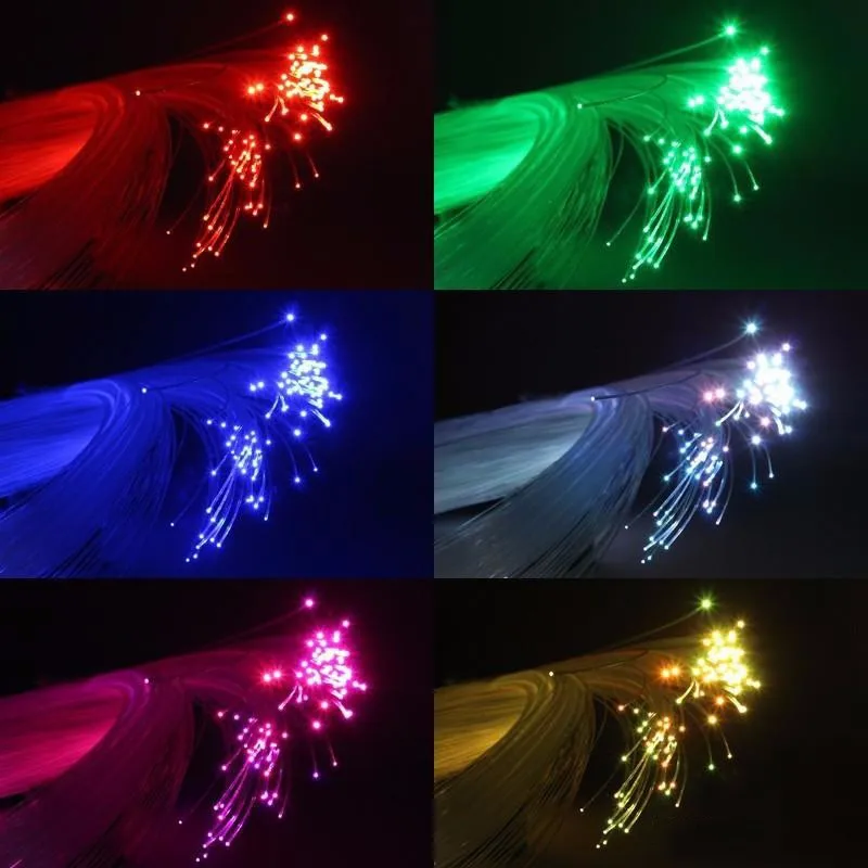 Dia 1.0 mm *50pcs *2Meters End Glow PMMA Fiber Optic Cable  for Car Starry Sky Ceiling All Kind LED Light Engine Driver