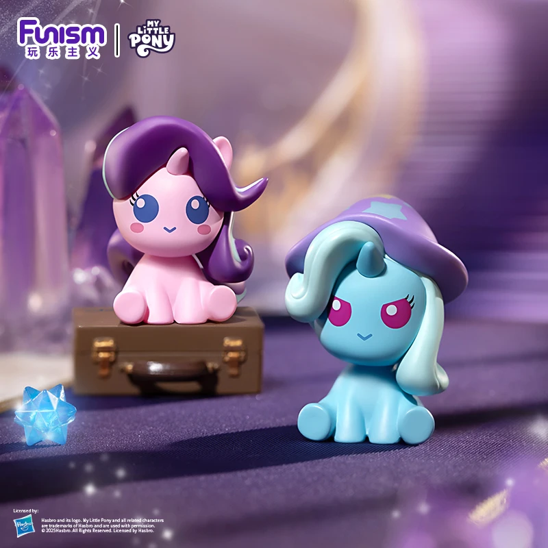 FUNISM Original genuino My Little Pony la amistad es la serie mágica botella mágica caja ciega figuras de grano lindo juguetes de adorno regalo