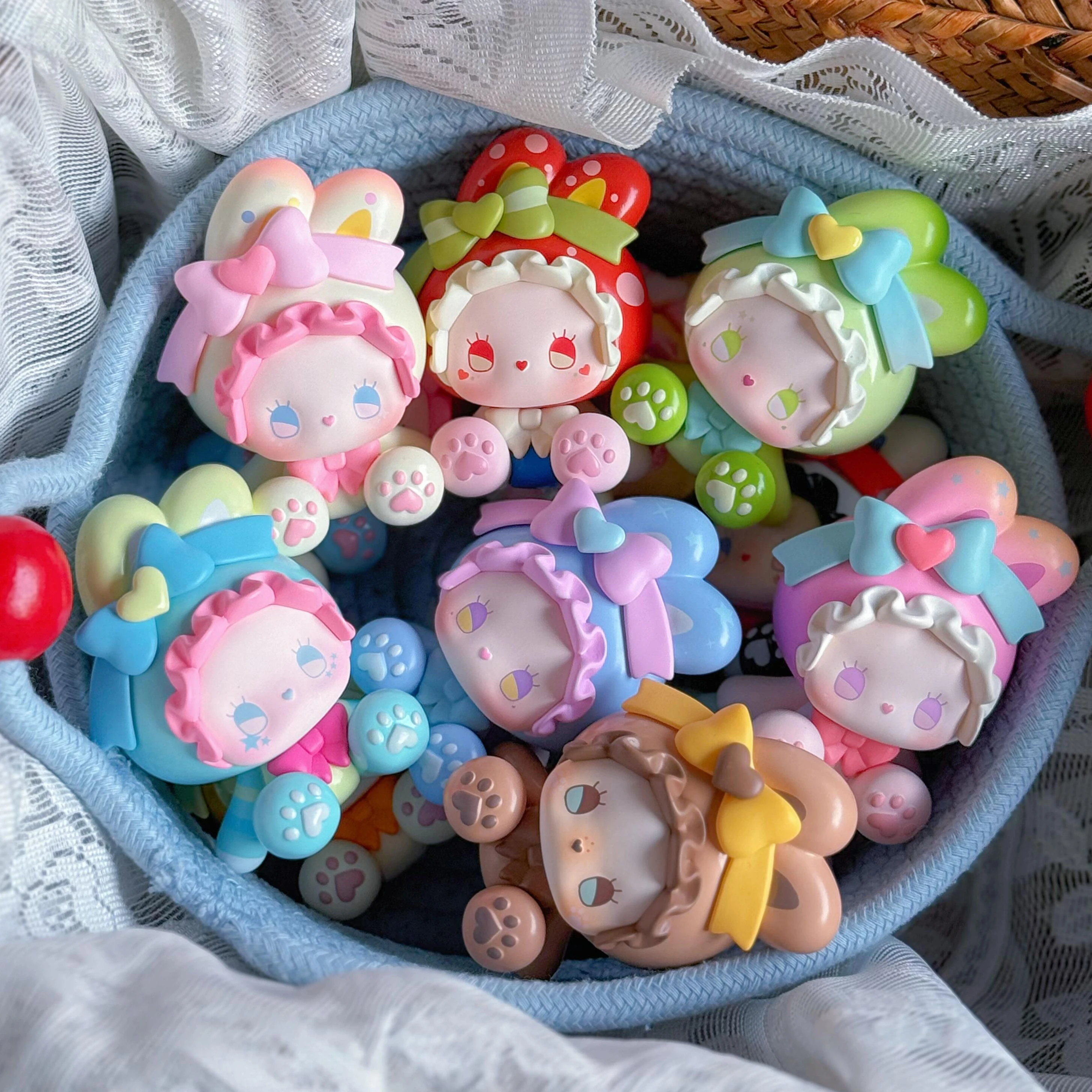Genuíno emma coelho coletor série de estreia caixa cega bonito mini boneca modelo ornamentos criativos brinquedo colecionável caixa mistério presente