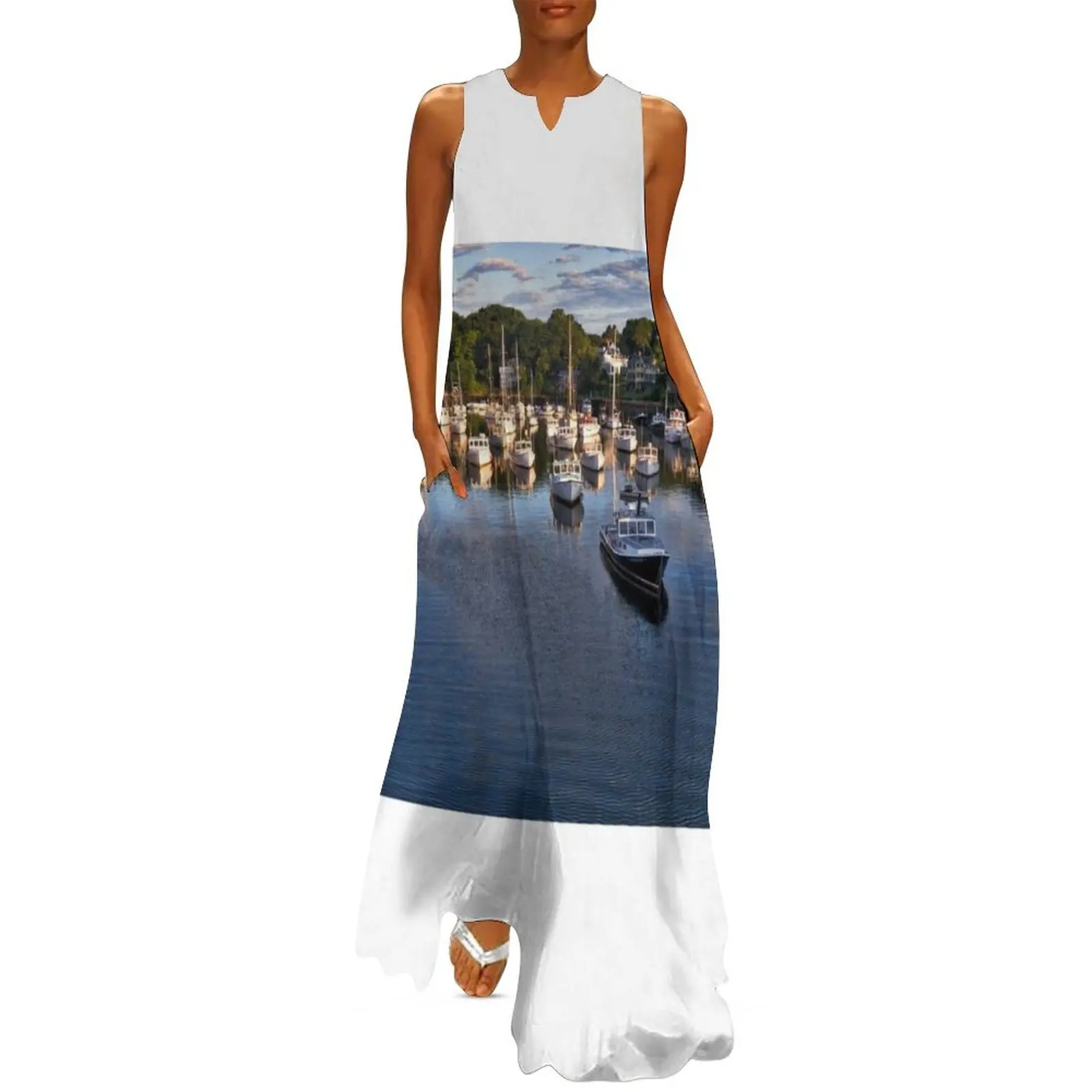 Perkins Cove, Maine Long Dress summer women's dress 2025 wedding dresses for woman women's clothing trend 2025