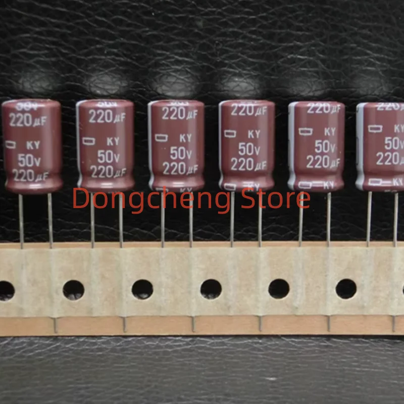 20 piezas-100 Uds 50V220UF KY Nippon Chemi-con NCC 50V/220UF 10X16mm condensador electrolítico de aluminio 220uF 50V larga vida útil baja ESR