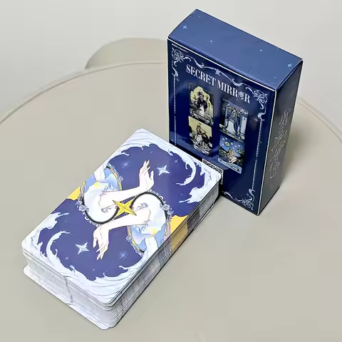 Secret Mirror Tarot Deck 10.3*6cm with Healing Energy To Illuminate Life’s Shadows and Light Spanish 78 Pcs Modern Tarot Cards