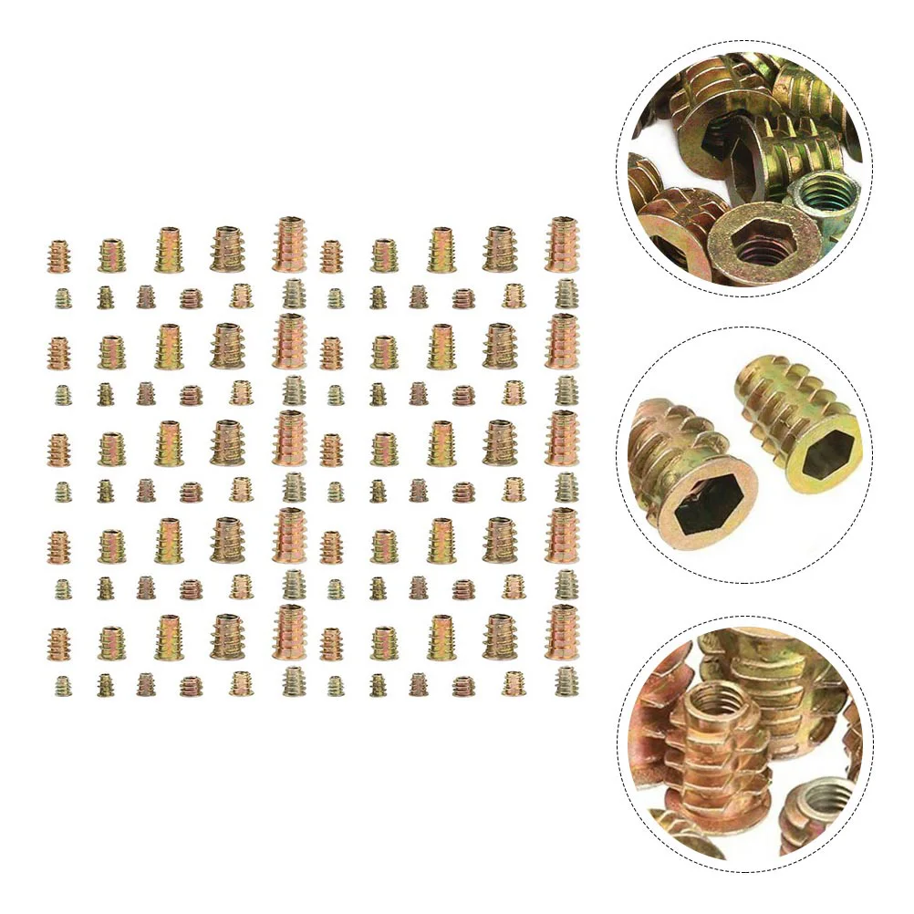 

460pcs Furniture Zinc Alloy Internal External Tooth Nut M4 M10 Spherical Screw in Socket Embedded Hardware